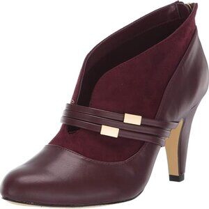 Bella ~ Vita NOEMI II Burgundy 11 NIB Leather Suede Ankle Heel Booties